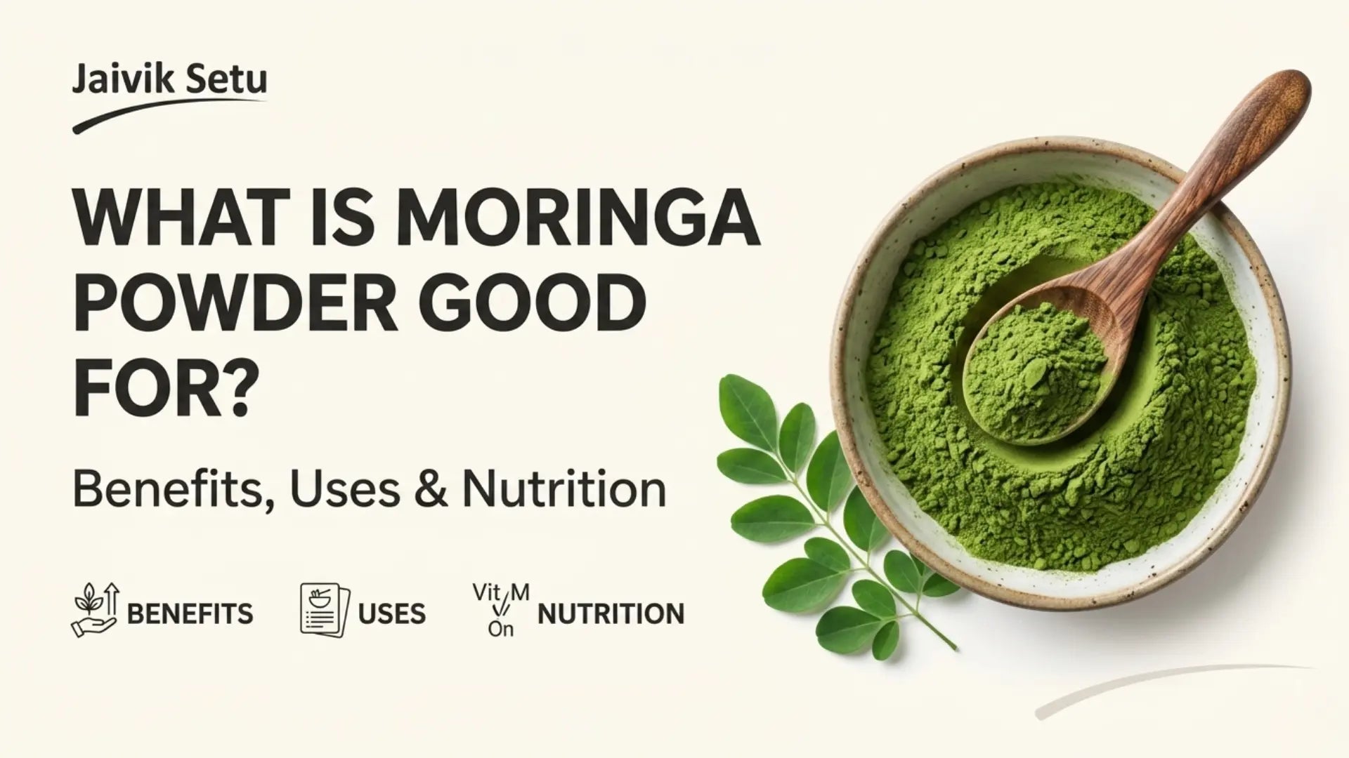 Moringa Powder Benefits, Uses & Nutrition Guide India – jaiviksetu